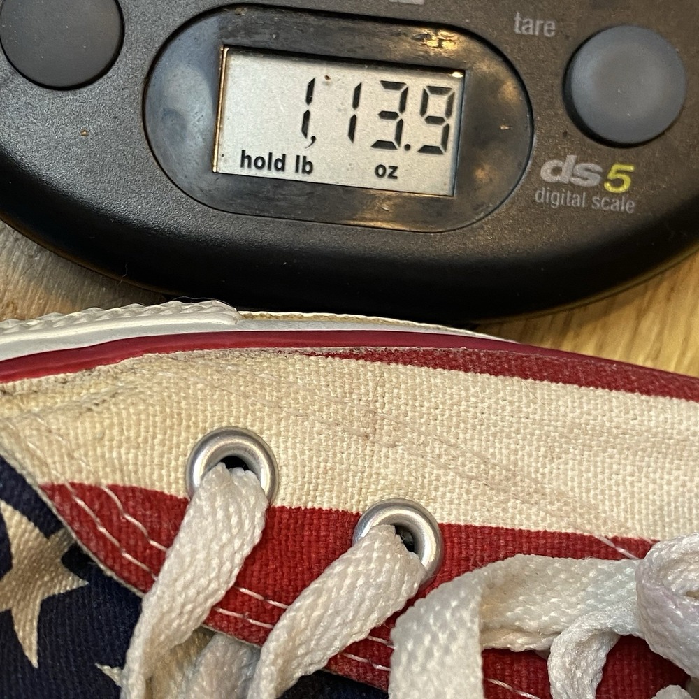 Converse Vintage USA Sneakers M5 W7 90s American Classic Patriotic Globetrotters - Picture 10 of 11